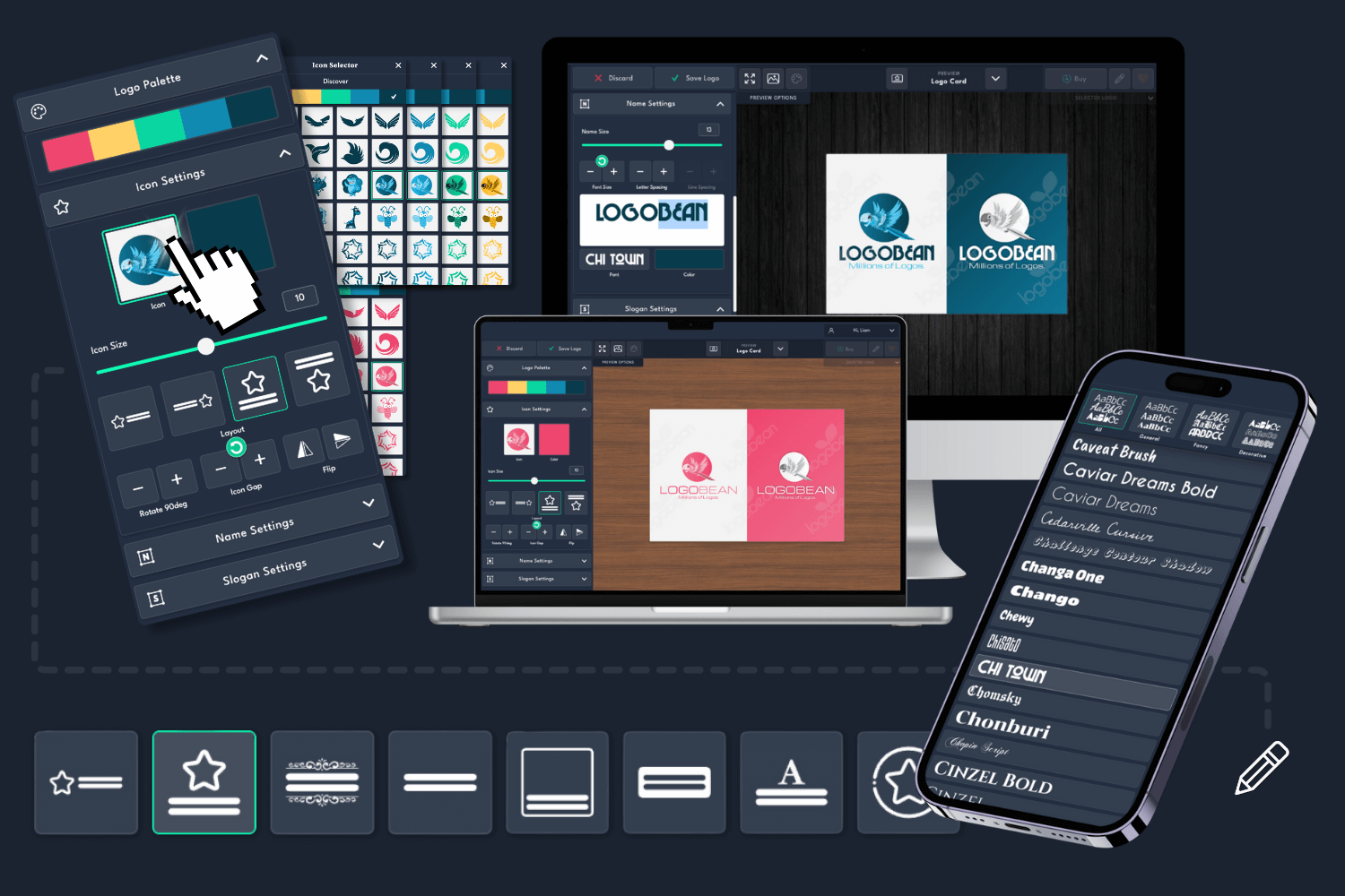 Logobean logo maker edit logo editor