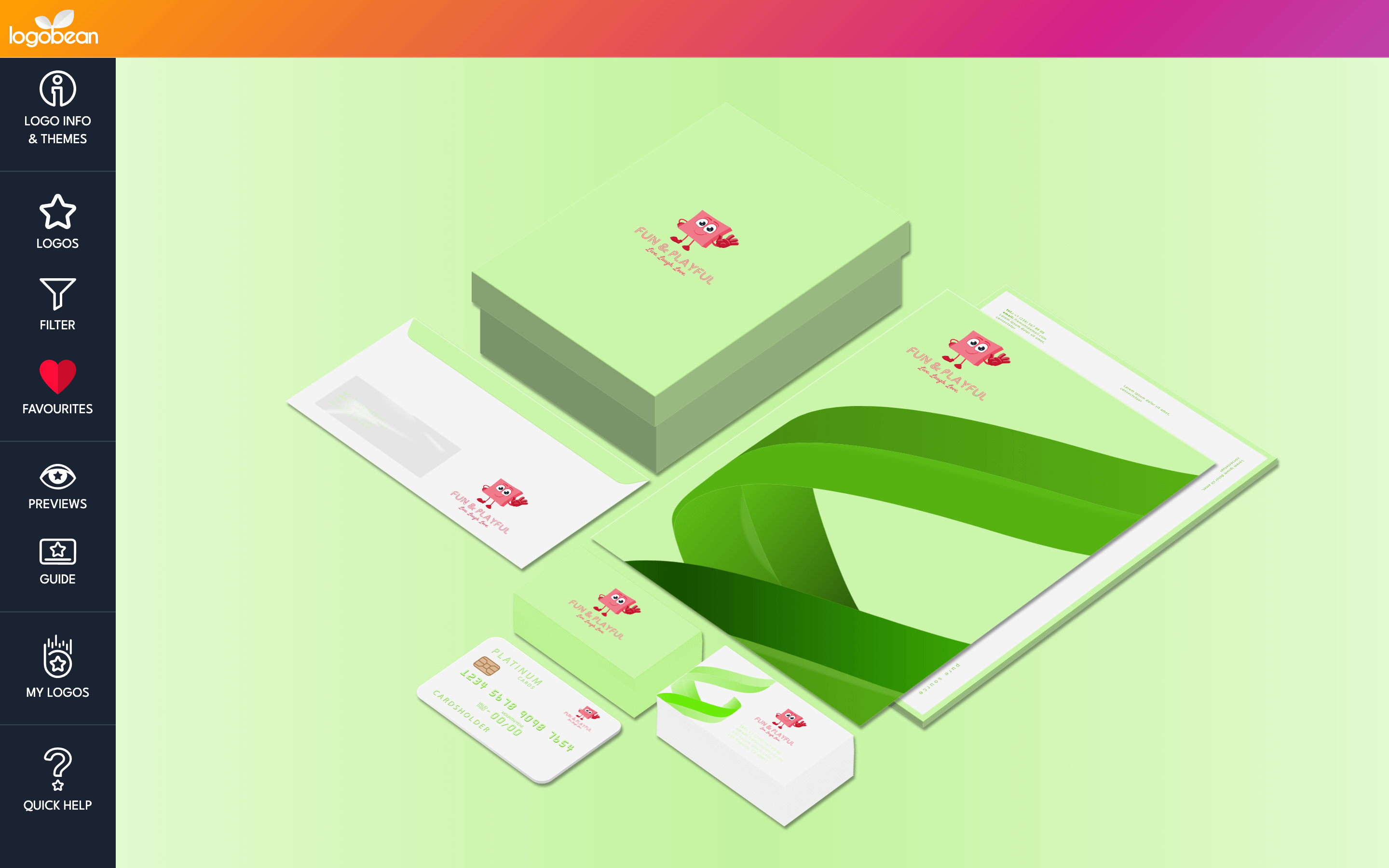 Fun logo mockup logobean preview 2